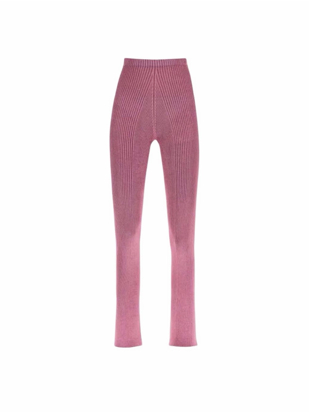 Isa Boulder ribbed Knit Jelly High-Waist Pink Pants-mauve small NWT